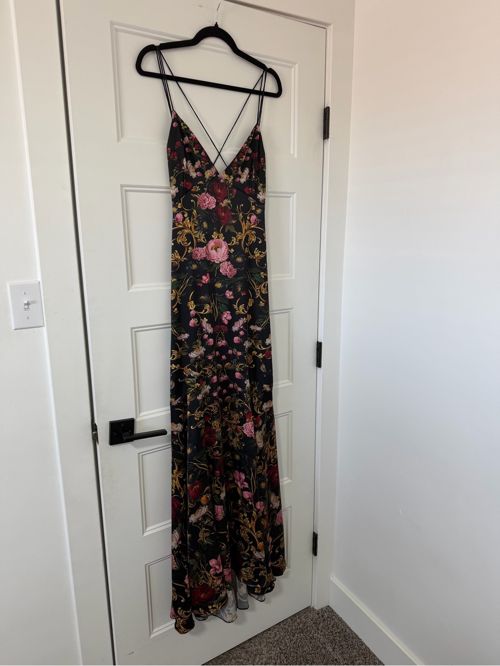 Alice + Olivia Milta Floral Mermaid Slip Dress - Size 8 - Picture 7 of 8